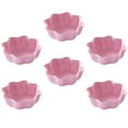 thumbnail image 5 of HOMOBABE Pink FlowerShaped Seasoning Dishes Made of Synthetic Material for LongLasting Use 6 Pieces, 5 of 5