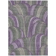 thumbnail image 2 of Addison Rugs Chantille Indoor/Outdoor Contemporary Mid-century Modern Plum Machine Washable Rectangle Rug, 3' x 5', 2 of 8