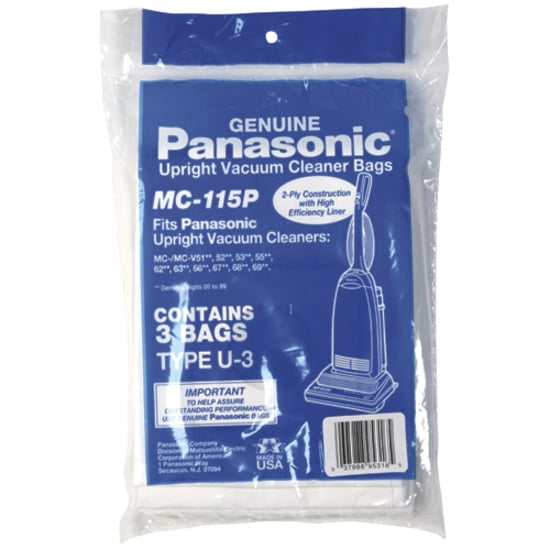 Generic Panasonic Upright Vacuum U U3 U6 Shake Out Cloth Bag 