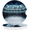 thumbnail image 1 of FMSHPON Photo of a Sports Arena Full of Fans Ice Hockey Match Set of 6 Car Coaster for Drinks, Absorbent Ceramic Stone Coasters Cup Mat with Cork Base for Home Kitchen Room Coffee Table Bar Decor, 1 of 5