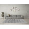 thumbnail image 3 of Ahgly Company Indoor Rectangle Checkered Gray Modern Area Rugs, 5' x 7', 3 of 4
