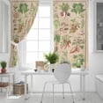 thumbnail image 5 of Rustic Vegetable Garden Blackout Curtains for Bedroom, Vintage Farmhouse Plants Beige Thermal Insulated Kitchen Drapes with Grommets, Light Blocking Window Treatment, 2 Panels 52" x 54", 5 of 7