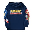 thumbnail image 3 of Sonic Boys 4-20 Long Sleeve Logo Hooded T-Shirt(Navy 4/5), 3 of 3