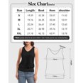 thumbnail image 3 of Women Banded Bottom Tank Tops Ribbed V Neck Sleeveless Casual Tops Summer Loose Fit Shirts, 3 of 6