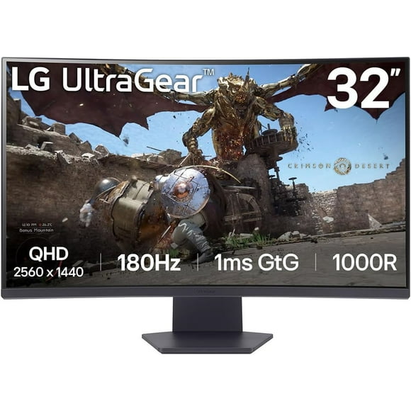 LG UltraGear 32", 2560 x 1440, Black, 32GS75QN-B