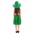 thumbnail image 5 of St Patricks Day Tutu Skirt for Toddler Girls Irish Shamrock Print Mesh Tutu Dress Party Skirts Hat 2 PC Performance Dresses Outfit X01-Green 4-5 Years, 5 of 6