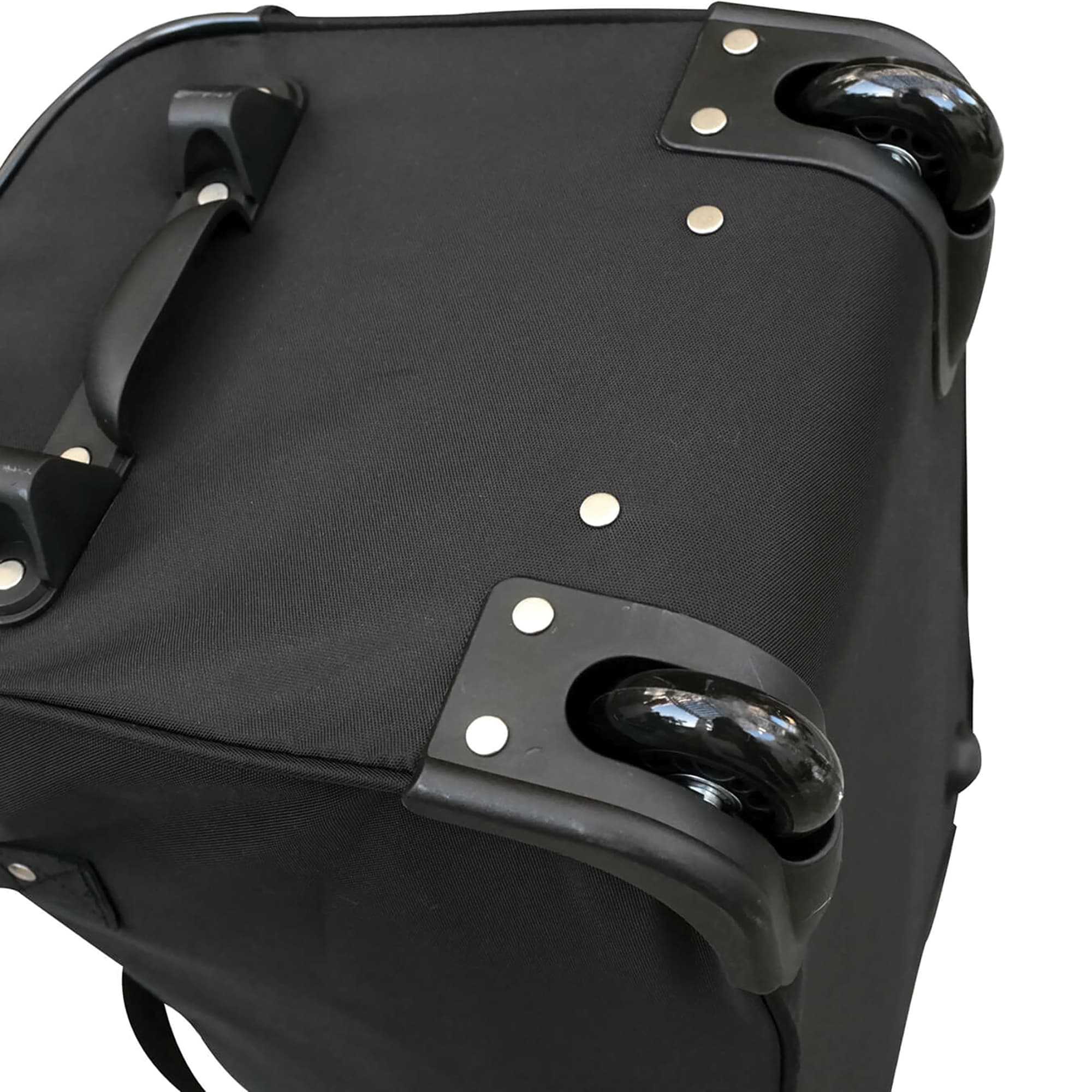 MOJO Black Harvard Crimson 22'' Wheeled Duffel Bag