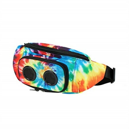 the #1 fannypack with speakers. bluetooth fanny pack for parties/festivals/raves/beach/boats. rechargeable, works with iphone & android. #1 bachelorette party gift (tie dye, 2019 (Best Business Speakers 2019)