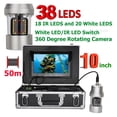 thumbnail image 4 of 10 Inch Underwater Fishing Video Camera Fish Finder 38 LEDs 360 Degree Rotating Camera 20m 50m 100m ,Fishing Observation Device, 4 of 7