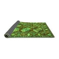 thumbnail image 2 of Ahgly Company Indoor Rectangle Oriental Green Industrial Area Rugs, 8' x 12', 2 of 4