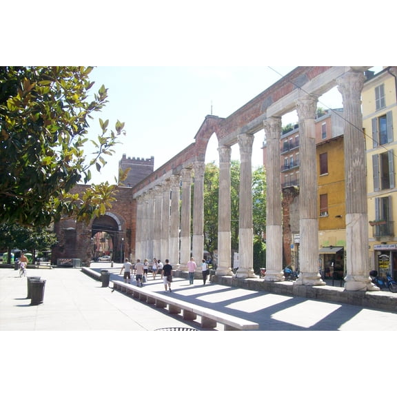 24x36 gallery poster, Columns of San Lorenzo, Milan, Italy