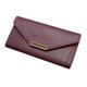 thumbnail image 1 of Cartera de mano de piel sintética para mujer, cartera larga, tarjetero, funda para teléfono, color rojo vino, 1 of 5
