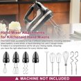 thumbnail image 4 of 6-Pack Stainless Steel Hand Mixer Attachments Set, Compatible with KitchenAid KHM3 KHM5 KHM7 KHM9,, 4 of 7