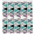 thumbnail image 3 of Ambesonne Geometric Shower Curtain, 80s Memphis Zigzag, 69"Wx70"L, Lavender Cadet Blue, 3 of 3