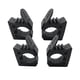 thumbnail image 1 of Kit de montaje de abrazadera de goma Colamx 4 piezas para camión UTV ATV Negro, 1 of 8