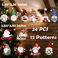 thumbnail image 5 of "24 Pzs Adornos De Madera De Gnomo Belug De Árbol De Navidad Enano ", 5 of 5
