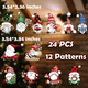 thumbnail image 5 of "24 Pzs Adornos De Madera De Gnomo Belug De Árbol De Navidad Enano ", 5 of 5