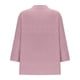 thumbnail image 5 of Tops sin mangas,Camiseta informal de mujer con cuello en V y manga 3/4, blusa de poliéster, corte suave y cómodo, para uso diario, sopatenor, 5 of 9