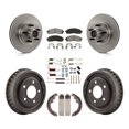 thumbnail image 1 of Transit Auto Front Rear Disc Brake Rotors Hub Assembly Semi-Metallic Pads and Drum Kit (7Pc) for Car 2006-2009 Ford Ranger RWD with 9" Diameter K8S-102203, 1 of 11