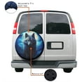 thumbnail image 4 of KAKALAD Wolf Moon 01 Spare Tire Cover Weatherproof Universal Accessories 15 Inch, 4 of 6