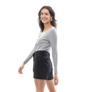 Belted Short with Front Pockets
