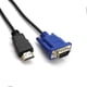 thumbnail image 2 of HDMI to VGA Converter Cable Adapter for PC Laptop TV Monitor, D-Sub Male Video Audio Adapter with Gold Plated Connectors (1m/3m, Black), 2 of 5
