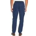 thumbnail image 2 of Eddie Bauer Men's Soft & Stretchy Twill Comfortable Fit Cargo Pant (Dress Blues, XXL), 2 of 4