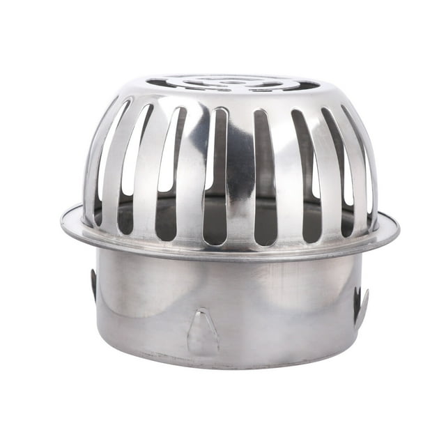 Miangastore Drain de Sol en Acier Inoxydable pour Balcon Rond Anti-Blocage Fuite d'Eau pour Maison (110mm)