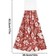 thumbnail image 3 of SKYSONIC 2 PCS Christmas Hand Towels for Bathroom and Kitchen, Happy New Year Merry Christmas Hanging Bath Kitchen Towel Washcloths, Absorbent Thick KitchenBathroom Microfiber Towel Bulk, 12"x17", 3 of 6