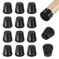 thumbnail image 1 of Uxcell 16-Pack Protectores de Piso para Patas de Silla, Copas de Silicona de 0.59-0.7 Pulgadas, Almohadillas de Muebles de Fieltro, Fundas para Patas de Silla [Negro], 1 of 1