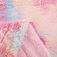 thumbnail image 6 of Exclusivo Mezcla Fuzzy Faux Fur Bed Blanket King Size, Reversible Shaggy Sherpa Fleece Blankets,Fluffy Plush Warm Throws for Couch, Bed, 90X104 Inches, Gradient Pink, 6 of 9
