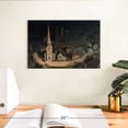 thumbnail image 3 of Elephant Stock Midnight Ride Of Paul Revere Wall Art - Horizontal Canvas Wall Art - Living Room Wall Decor - Nature Canvas - Green And Beige Decor By Grant Wood - 12" x 8", 3 of 8