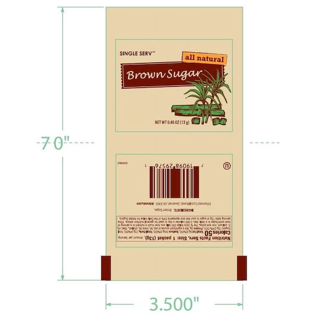 Diamond Crystal Single Serve Brown Sugar Packet, 13gr. (96count)