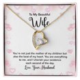 thumbnail image 1 of To My Wife Mother of My Children Forever Necklace w Message Card, 1 of 7