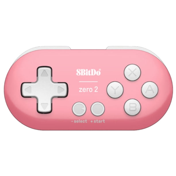 Control 8BitDo ZERO 2 Mini Gamepad inalámbrico compatible con Bluetooth para NS Windows MacOS (rosa)