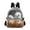 Cute Ghosts Play with Pumpkin, variant on JIALIOU Mini Backpack Purse for Women Quilted Casual Daypack Small Travel Shoulder Bag, Lovely Ghosts Sit on Pumpkins