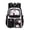 Black, variant on GobdXE Back To School Student Kawaii Pin Display Daypack Large Capacity Multi Zipper Compartments Unisex Casual Backpack Size:One Size