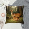 thumbnail image 2 of Chilfamy Deer Baby Bird Pillow Cushion Covers for Home Decor Sofa Couch Bedroom Car Chair 1PC 12x12in, 2 of 5