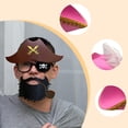 thumbnail image 6 of Segolike Pirate Hat Halloween Fancy Dress Gift Headdress Pirate Theme Party Buccaneer Hat Pink, 6 of 8