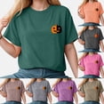 thumbnail image 4 of Godom Halloween Ghost T Shirt Women Funny Pumpkin Printed Cute T Shirts Short Sleeve Fall Season Tees, 4 of 7