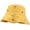 Yellow, variant on Cute Cherry Embroidered Bucket Hat Reversible Double-Side-Wear Hat Summer Packable Beach Sun Fisherman Hat