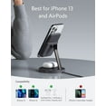 thumbnail image 4 of Anker 633 Magnetic Wireless Charger (MagGo) 2-in-1 Charging Station with 25W USB-C Adapter,Black, 4 of 6