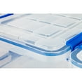 Ziploc 16 and 60 Quart WeatherShield Storage Box, 4 Pack, Clear