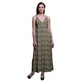 thumbnail image 1 of Bimba Ikat Printed Adjustable Spaghetti Strap Long Maxi Dress Summer Beachwear-X-Small, 1 of 6