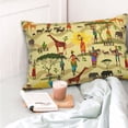 thumbnail image 4 of Pofeuu Ethnic African Print Polyester Microfiber Plush Pillowcases, Super Soft and Cozy Pillow Case Covers with Envelop Closure（Pillow core not included）-20"x30", 4 of 6
