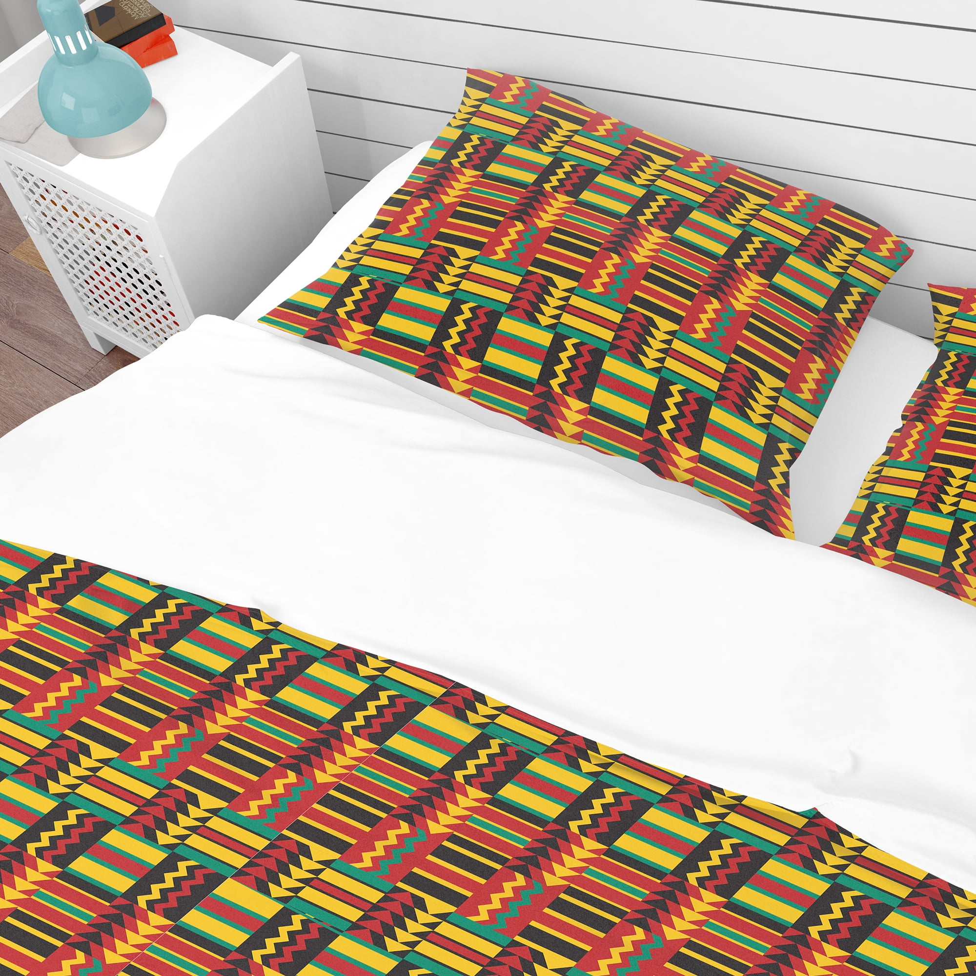 Designart 'African Pattern' Tropical Duvet Cover Set