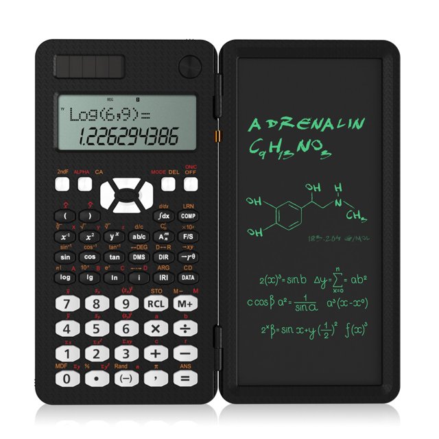 Calculadora científica con tableta de escritura, 991MS, 349 funciones, Calculadora financiera de ingeniería para estudiantes de escuela y oficina, 2022 Fivean unisex