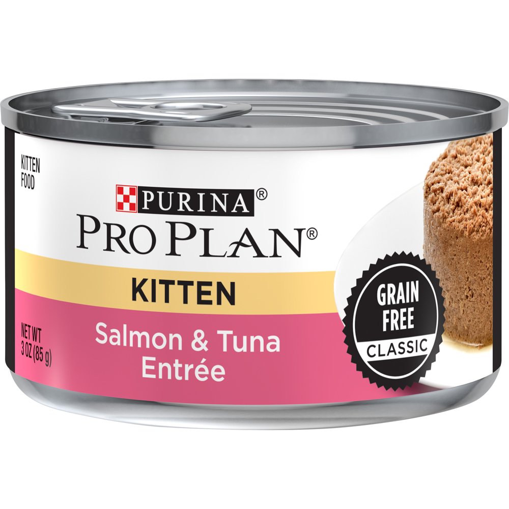 (24 Pack) Purina Pro Plan Grain Free Pate Wet Kitten Food, Salmon