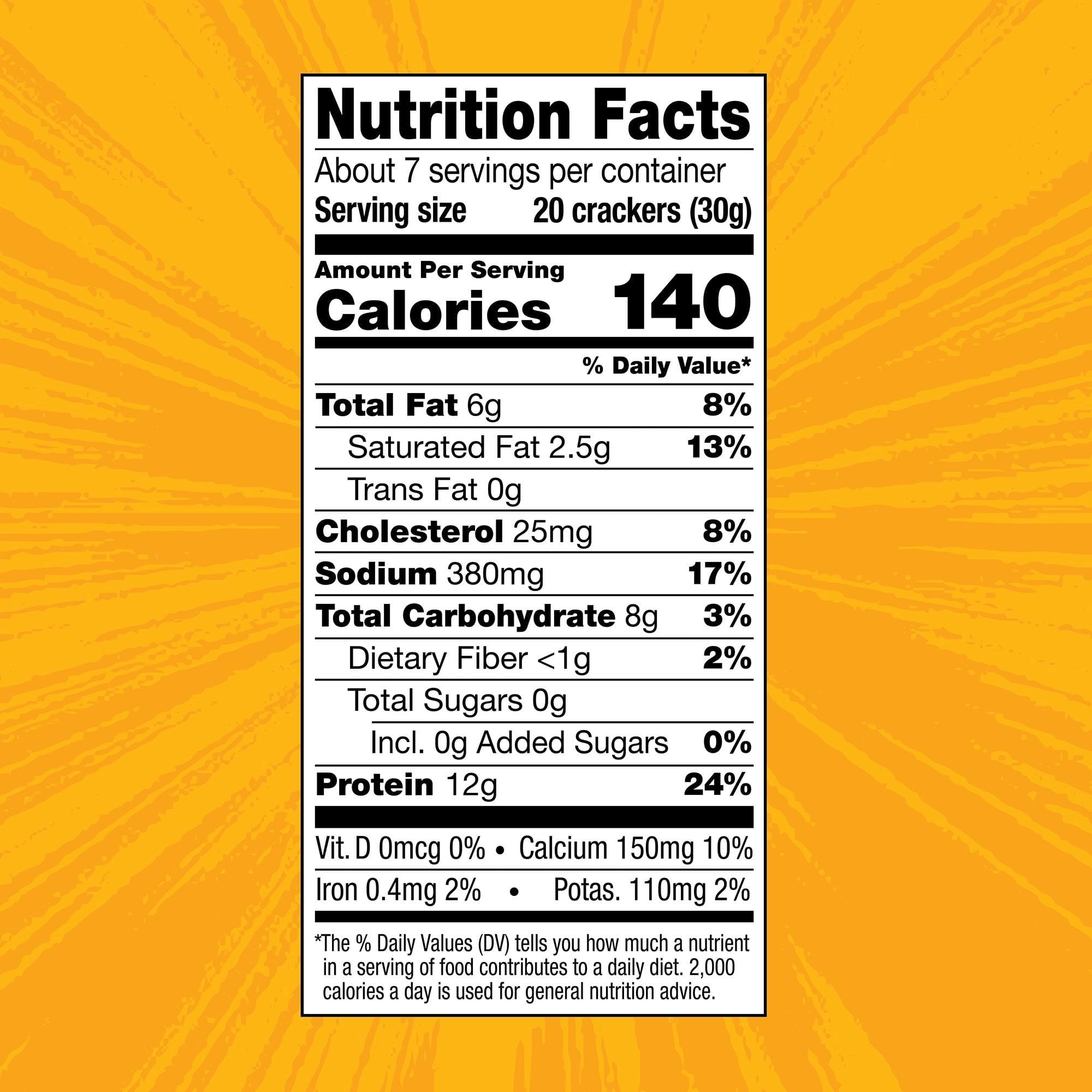 WILDE Protein Crackers Classic Cheddar, 7.4 oz.