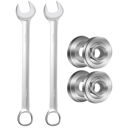

2 Sets Durable Angle Grinder Pressure Plate Outer Inner Lock Nut Kit with Wrench